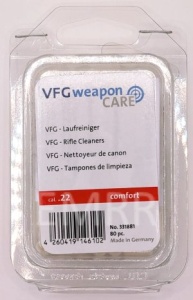 VFG-felt cleaners for guns 80 pcs cal. .22 lr COMFORT